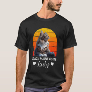Camiseta Dueña de Maine Coon LOCA POR MAINE COON Mamá Gata