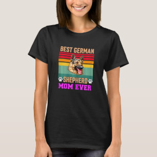 Camiseta Dueña de mascota hembra pastor alemán Mejor pastor
