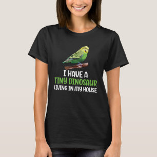 Camiseta Dueña de periquito dinosaurio diminuto Madre periq
