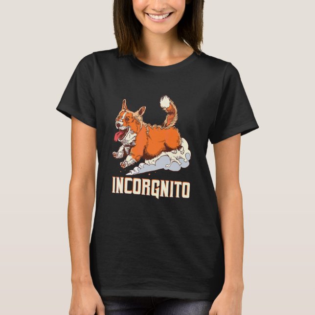 Camiseta Dueña de perro Corgi incógnito Inkognito (Anverso)