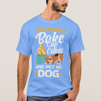 Camiseta Dueña de Perro de Pastel de Cupakes para Mujeres