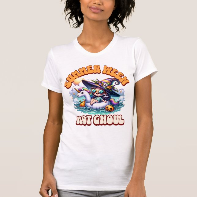 Camiseta Duende caprichoso de Summerween en flotador de uni (Anverso)