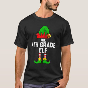 Camiseta Duende de 4to Grado Combinación Familia Navidad Ni