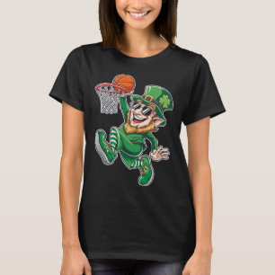Camiseta Duende de Baloncesto Día de San Patricio Divertido