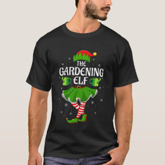 Camiseta Duende de jardinería Navidad Familia Chicas Mujere