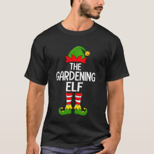 Camiseta Duende de jardinería Navidad Squad Chris familia c