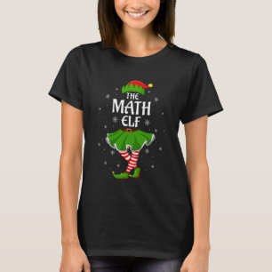 Camiseta Duende de Matemáticas Navidad Familia Chicas Mujer