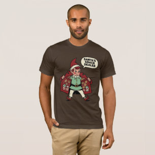 Camiseta Duende de Navidad Comerciante de Aperitivos de San
