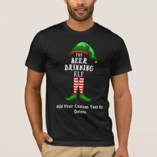 Camiseta Duende de Navidad El ELF bebedor de cerveza