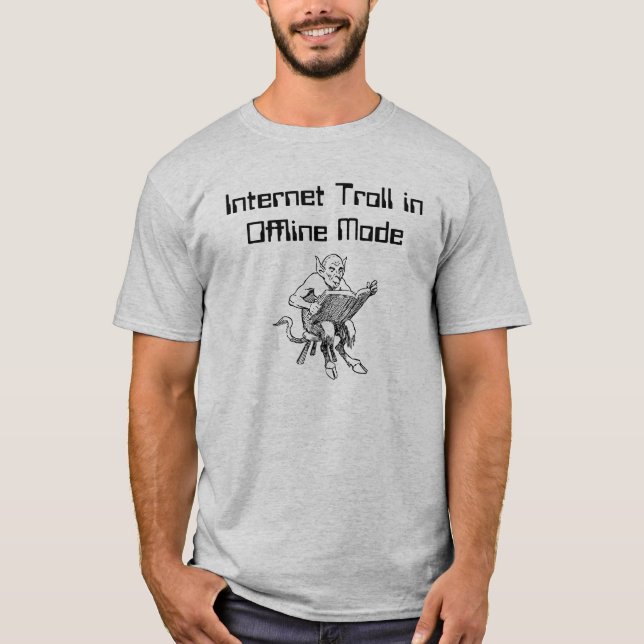 Camiseta Duende del Internet en modo fuera de línea (Anverso)