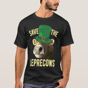 Camiseta Duende Día de San Patricio Vaca Humor Vaca