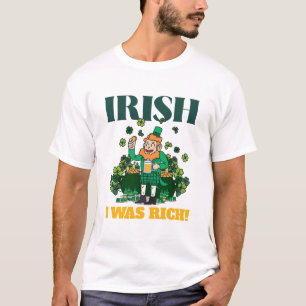 Camiseta Duende Divertido Era Rico Irlandés