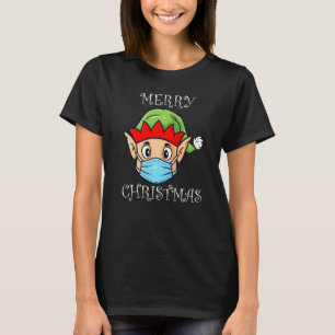 Camiseta Duende En Máscara Feliz Navidad Xmas
