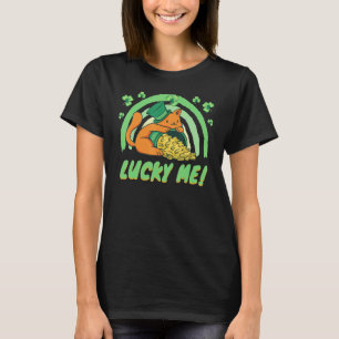 Camiseta Duende Gato Celebración del Día de San Patricio_1