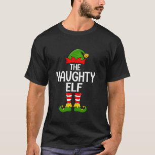 Camiseta Duende Travieso Navidad Pareo Familia Duende Escua