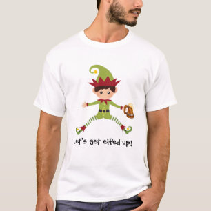 Camiseta Duende Vamos a Elfar Nos Divertido Navidad