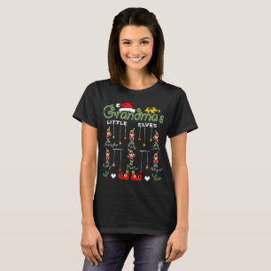 Camiseta duendes de la abuela del navidad pequeños