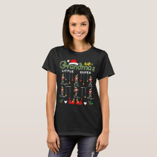 Camiseta duendes de la abuela del navidad pequeños