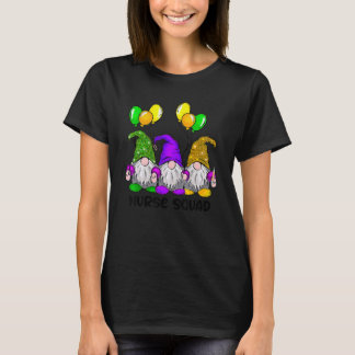 Camiseta Duendes de Mardi Gras Equipo de Enfermeras