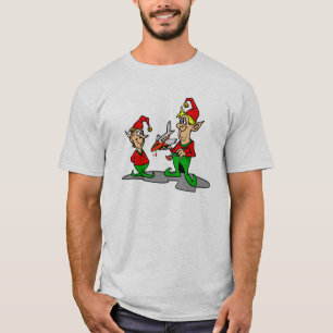Camiseta duendes que pintan el aeroplano