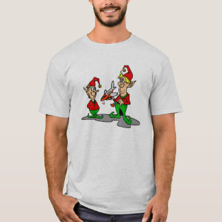 Camiseta duendes que pintan el aeroplano