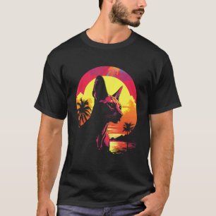 Camiseta Dueño Amante de Gatos Sphynx Retro Gato Sphynx Vin