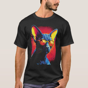 Camiseta Dueño Amante de Gatos Sphynx Retro Gato Sphynx Vin
