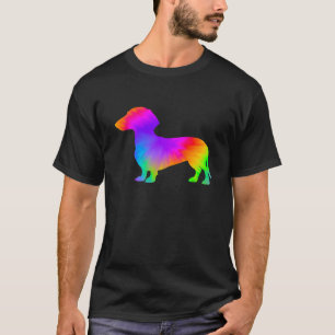 Camiseta Dueño Amante de Perro Divertido Corbata Tinte Dach