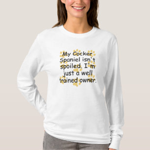 Camiseta Dueño bien entrenado de cocker spaniel