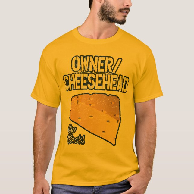 Camiseta Dueño/camiseta de Cheesehead (apenada) (Anverso)