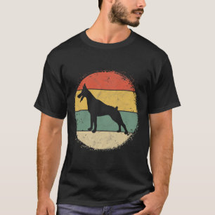 Camiseta Dueño Circular Retro Doberman Pinschers Dobie Dad