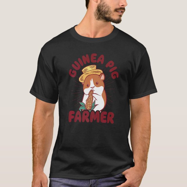 Camiseta Dueño de animales de granja de cerdos conejillos d (Anverso)