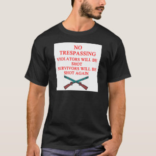 Camiseta dueño de arma ninguna violación