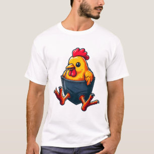 Camiseta Dueño de aves de corral de pollo de bolsillo de ga