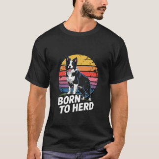 Camiseta Dueño de Border Collie de metal que pastorea oveja