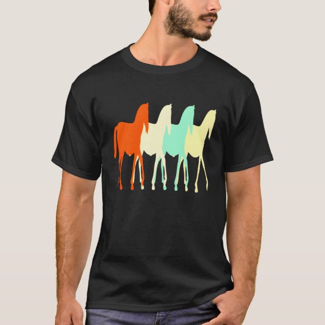 Camiseta Dueño de caballo retro lindo (Anverso)