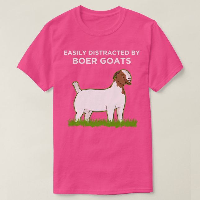 Camiseta Dueño De Cabra Distraído Fácilmente Por El Product (Diseño del anverso)