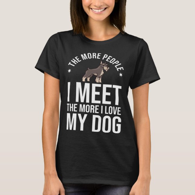 Camiseta Dueño de cachorros de perro Schnauzer 1 (Anverso)