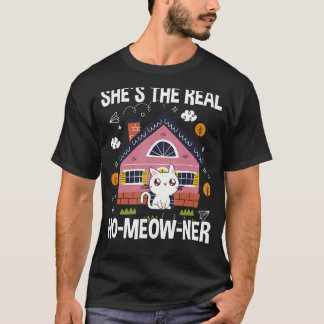 Camiseta Dueño de casa Gato Comprador de bienes raíces Orgu