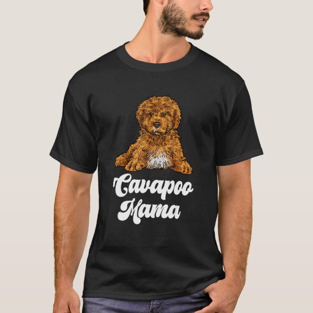 Camiseta Dueño de Cavapoo Mama Dog (Anverso)
