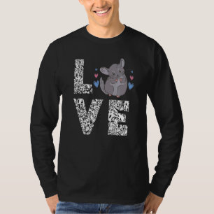 Camiseta Dueño de Chinchilla Leopard Love Cute Mascota Chin