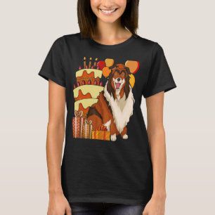 Camiseta Dueño de Collie Perro Niños Fiesta de Cumpleaños T