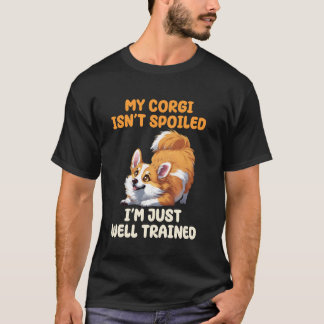 Camiseta Dueño de Corgi Divertido Amante Perro Malcriado Ma