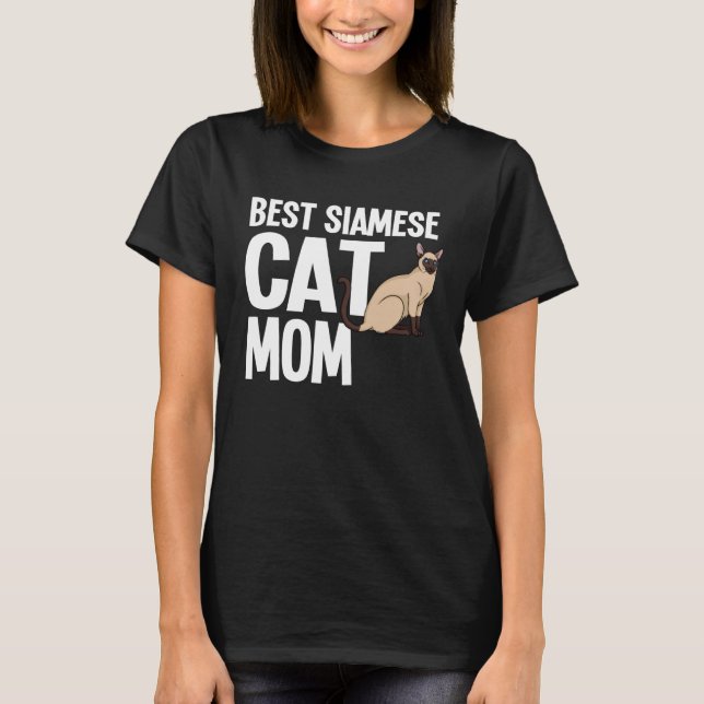 Camiseta Dueño de gatito gato siamés (Anverso)