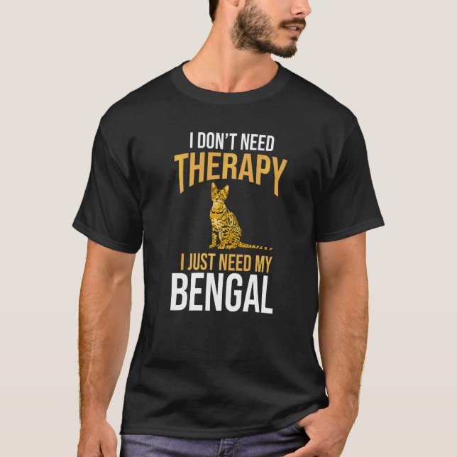 Camiseta Dueño de gato Bengalí (Anverso)