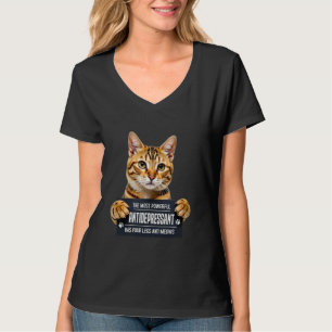 Camiseta Dueño de gato bengalí de cuatro piernas y signific