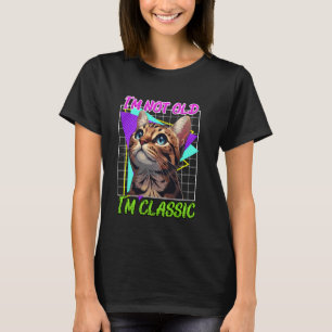 Camiseta Dueño de gato bengalí NO SOY VIEJO SOY CLÁSICO Adu