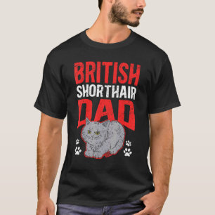 Camiseta Dueño de gato británico de pelo corto masculino Ga
