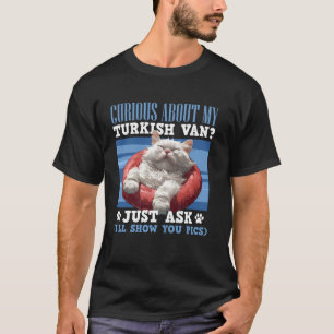 Camiseta Dueño de gato CORIOSO SOBRE MI TURCO VAN Divertido