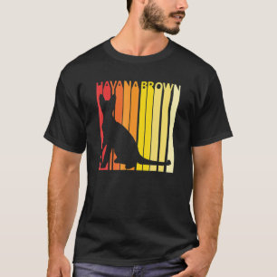 Camiseta Dueño de gato de raza marrón Havana retro